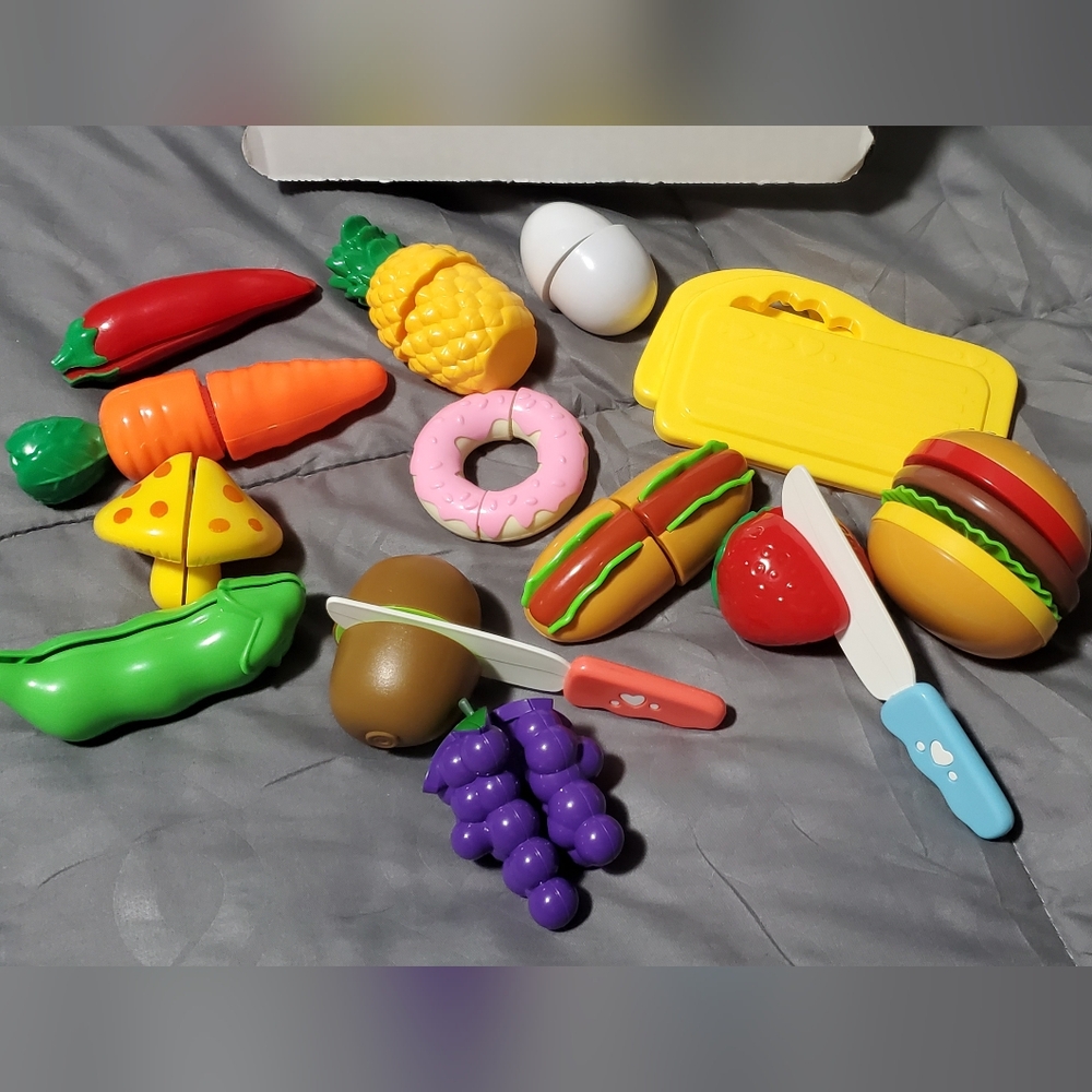 Colorful Play Food Set for Kids